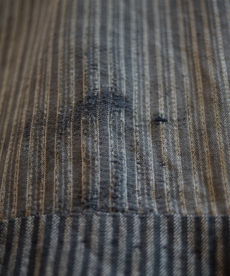 1950s French cotton stripe work trousers”boro”