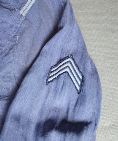 1960s French marine national linen sailor shirt