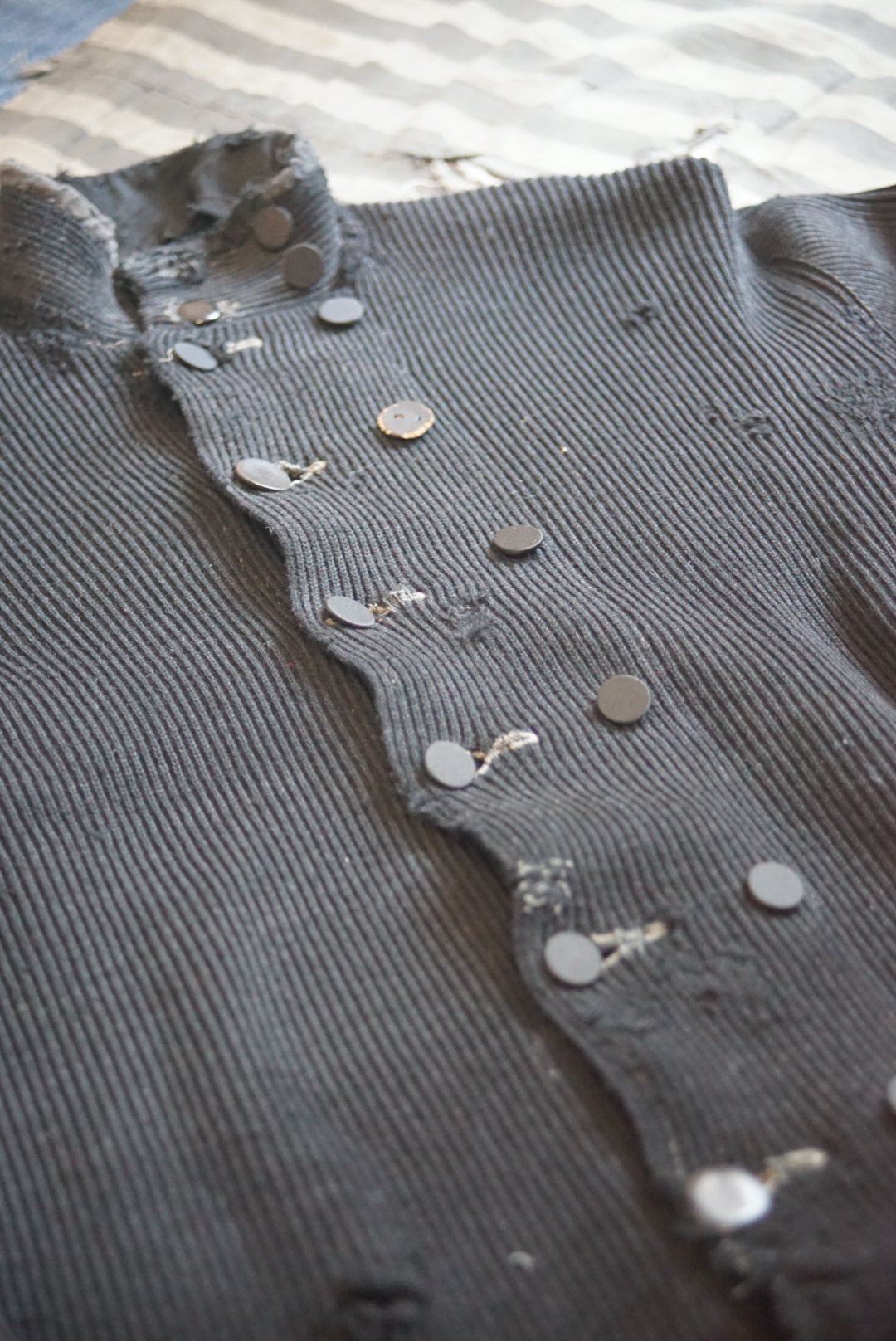 1920s German double breasted knit jacket cotton