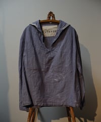 1960s French navy linen sailor shirt