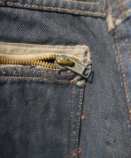 1950s French work denim trousers “boro”