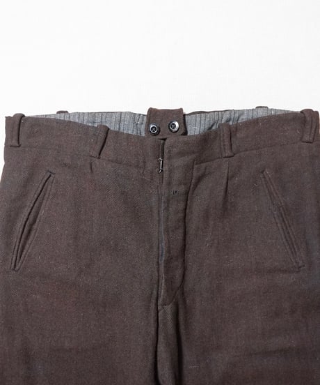 1940s French wool cropped work pants