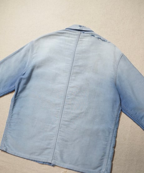 1950~60s French light moleskin work jacket “VULCAIN”