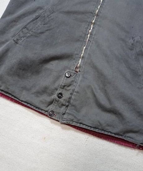 1950s German cotton hooded mountain jacket “reversible”