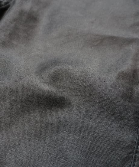 1960s French black moleskin work jacket