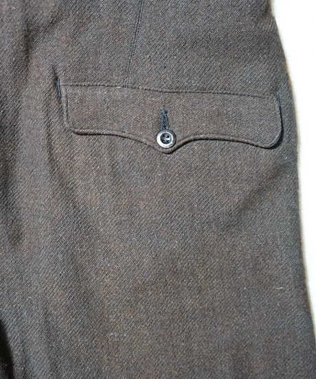 1940s French wool cropped work pants