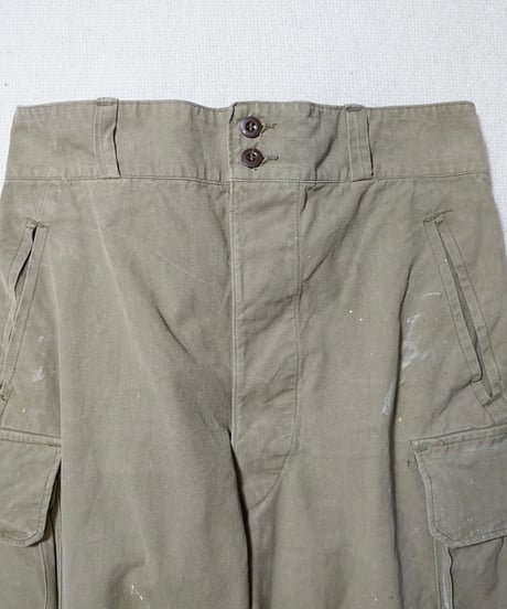 1950s French army M-47 cargo pants “Hopsack”