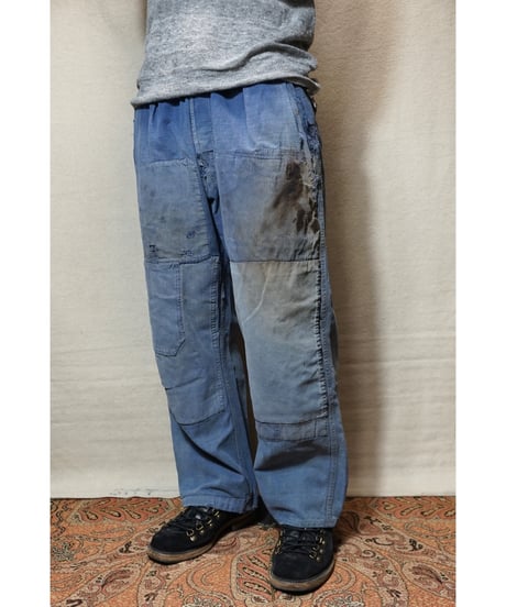 1950s French cotton twill work pants