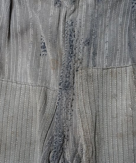 1940s French cotton stripe work pants