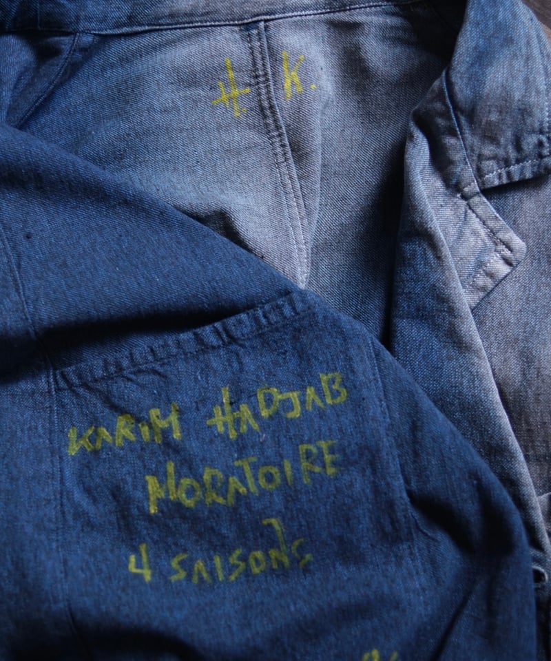 1950s French greenchambray workcoat Works by KA