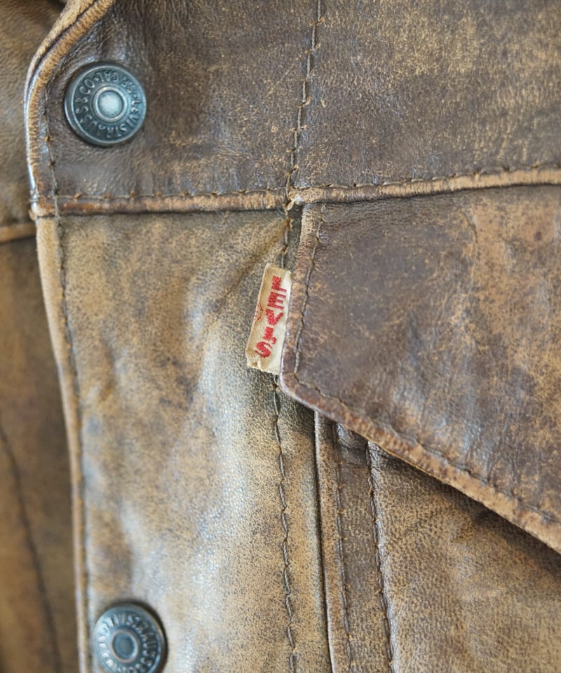 1950s Levi's big E short horn leather jacket 3r