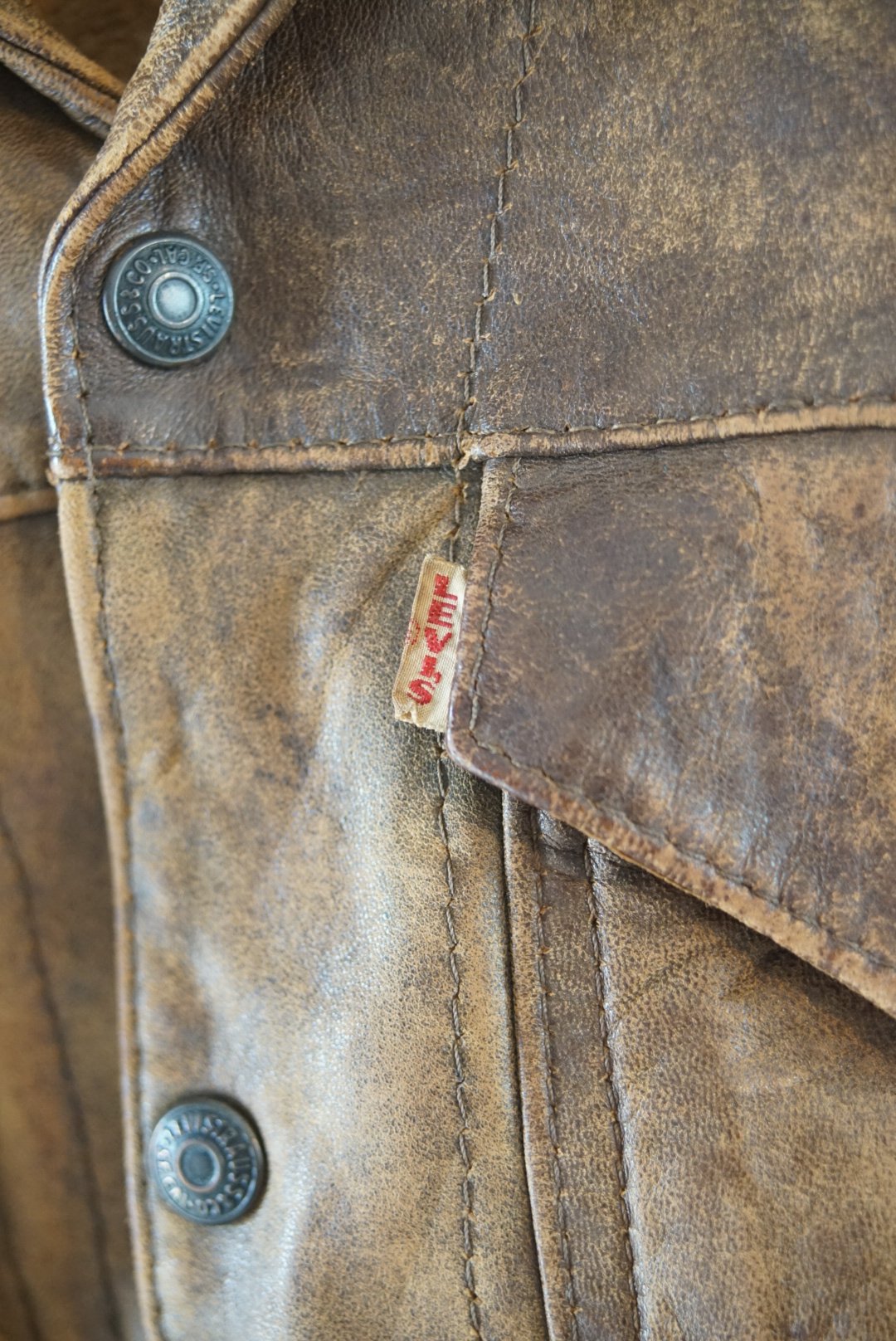 1950s Levi's big E short horn leather jacket 3r