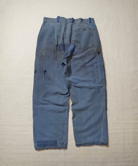 1950s French cotton twill work pants “VULCAIN”