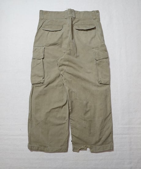 1950s French army M-47 cargo pants “Hopsack”
