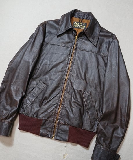 1960s Chinese sports leather jacket