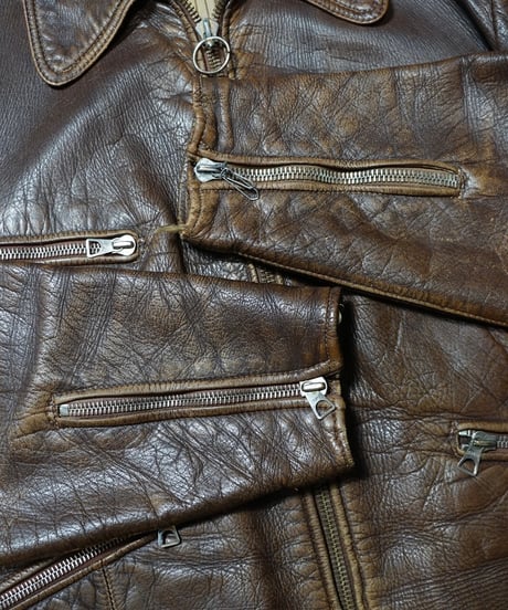 1940s German motorcycle leather jacket