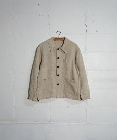 French work-style jacket made of antique linen