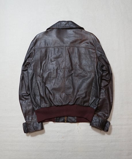 1960s Chinese sports leather jacket