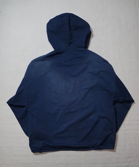 1980s Finnish dark navy cotton anorak “R-coercion”