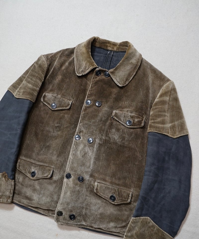 n*様 40s ベルギー　ダブルブレスト　フォレスティエール　ジャケット 1940s Belgian double breasted forestiere jacke