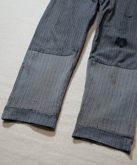1950s French cotton piquet work pants