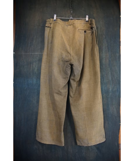1930~40s French wool×hemp farmers trouser