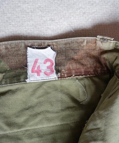 1950s French army TAP47 LIZARD CAMO trouser “hopsack”