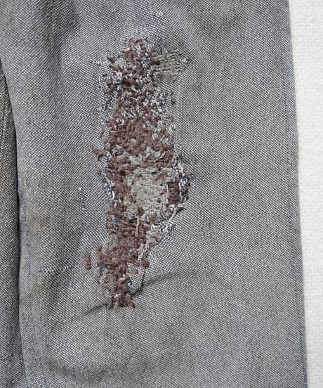 1950s French wool×silk farmers work slacks