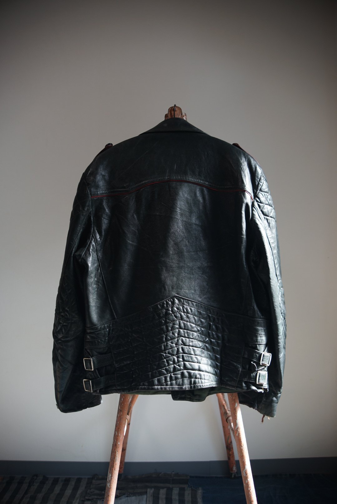 1940~50s German army motorcycle leather jacket