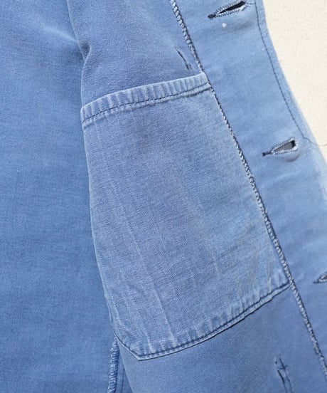 1960s German blue elephantskin work jacket