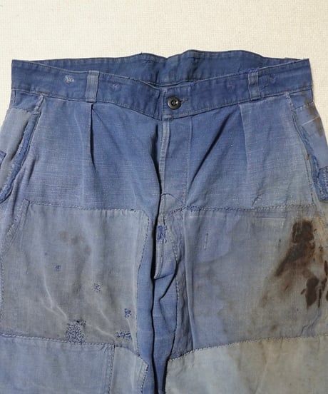 1950s French cotton twill work pants