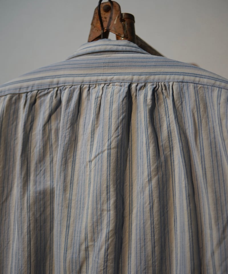 20s〜30s French granpa shirts French Vintage 1930' Light blue grandpa shirt – Maison ma