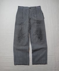 1940~50s French cotton stripe work pants