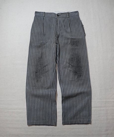 1940~50s French cotton stripe work pants