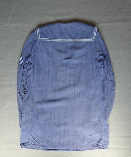 1960s French marine national linen sailor shirt