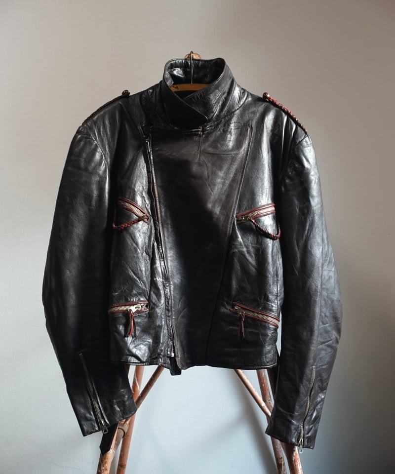 1940s German army motorcycle leather jacket | l 1940s German army motorcycle leather jacket | l