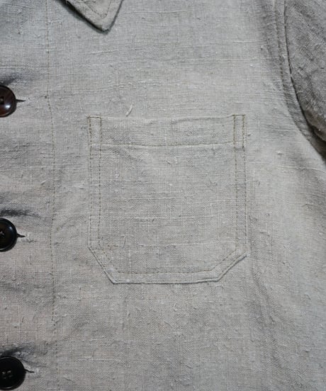 French work-style jacket made of antique linen