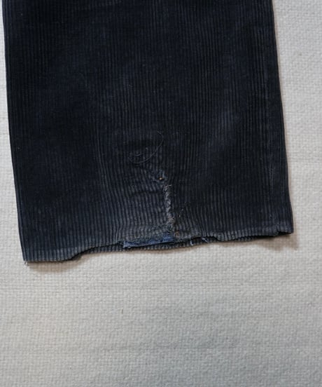 1960s German black corduroy logger work pants