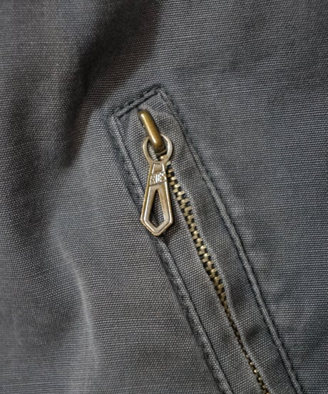 1950s German gray cotton hooded ski jacket