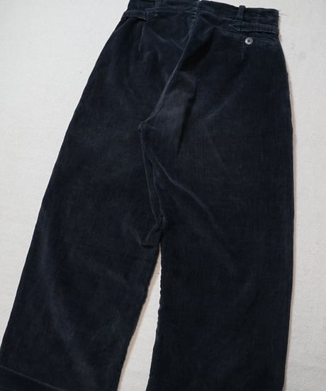 ~1940s French black corduroy work pants