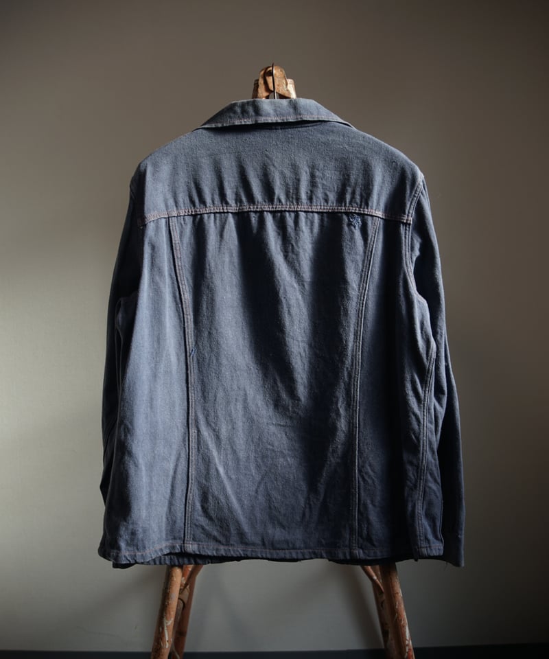 70s Euro vintage cotton ma-1 jacket 片ヅメ 1970s German cotton work jacket | lozu vintage