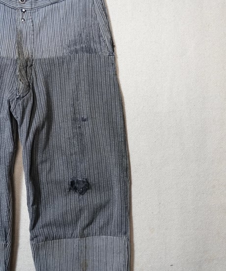 1950s French cotton piquet work pants