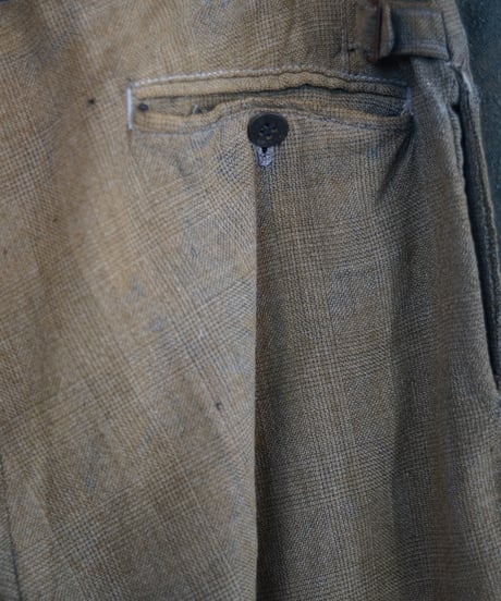 1930~40s French wool×hemp farmers trouser