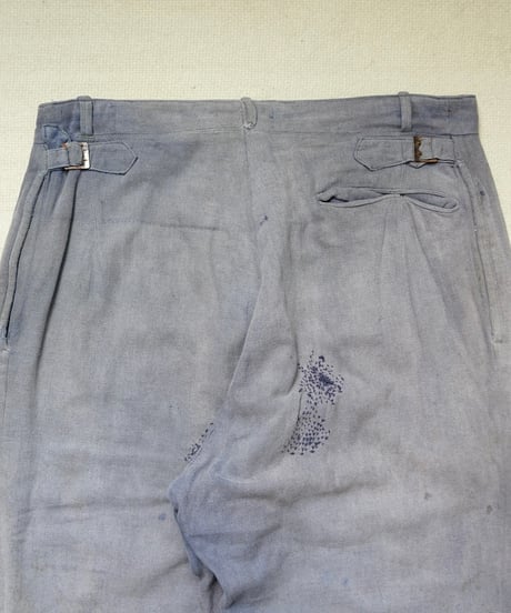 1940~50s French patchwork cotton work pants
