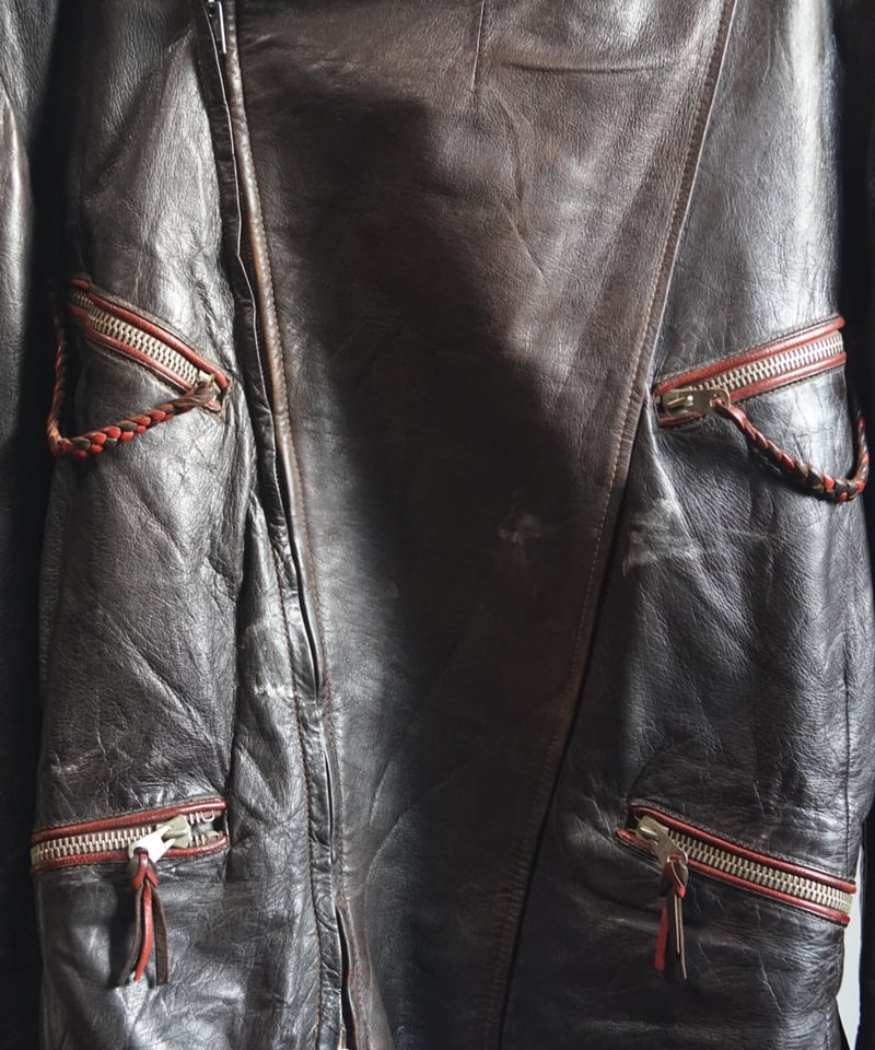 Military Vintageドイツ軍　LEATHER JACKET 1940~50s German army motorcycle leather jacket