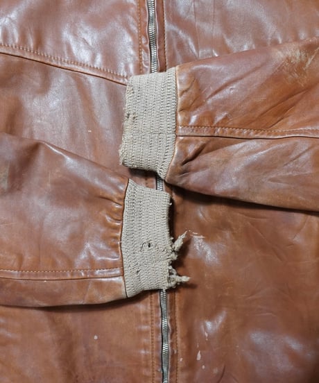1960s German leather sports jacket