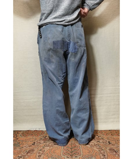 1950s French cotton twill work pants “VULCAIN”