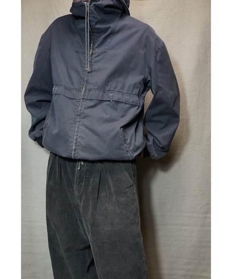 1950s German gray cotton hooded ski jacket