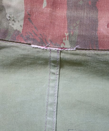 1950~60s French military TAP47/56 lizard camo paratroopers jacket “hop sack”