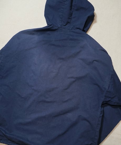 1980s Finnish dark navy cotton anorak “R-coercion”